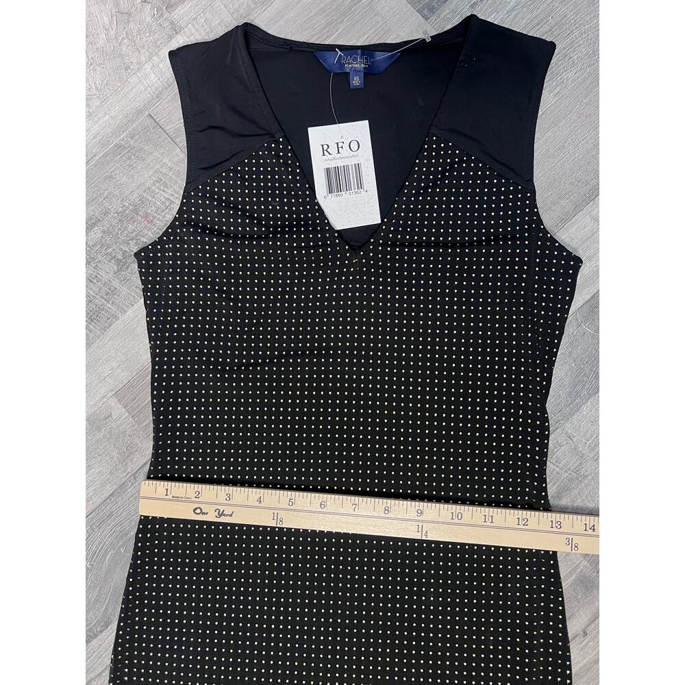 Rachel Roy Black Gold Studded Bodycon Midi Dress XS NWT - Picture 6 of 8